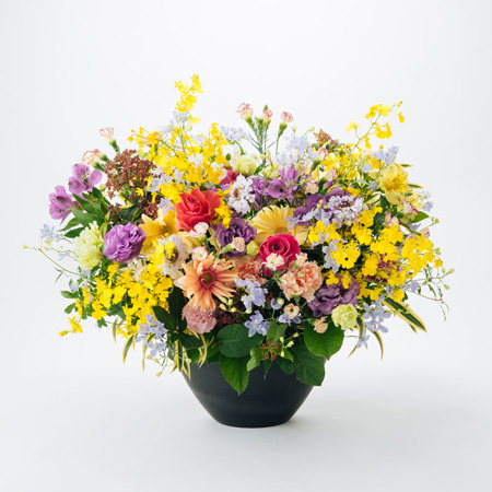 作家　シモーヌ・アレ　作品名　卓上の花 造花・アーティフィシャルフラワー・和モダンアレンジメント】花