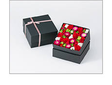 フラワーボックス黒（大） | お祝いの花商品 | 【電報サービス】VERY CARD