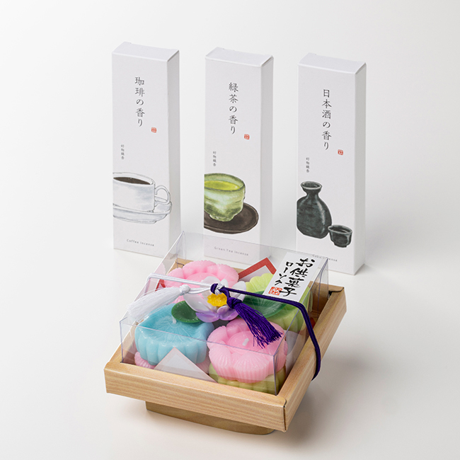おもいで（落雁ローソク・線香セット） | 弔電商品 | 【電報サービス