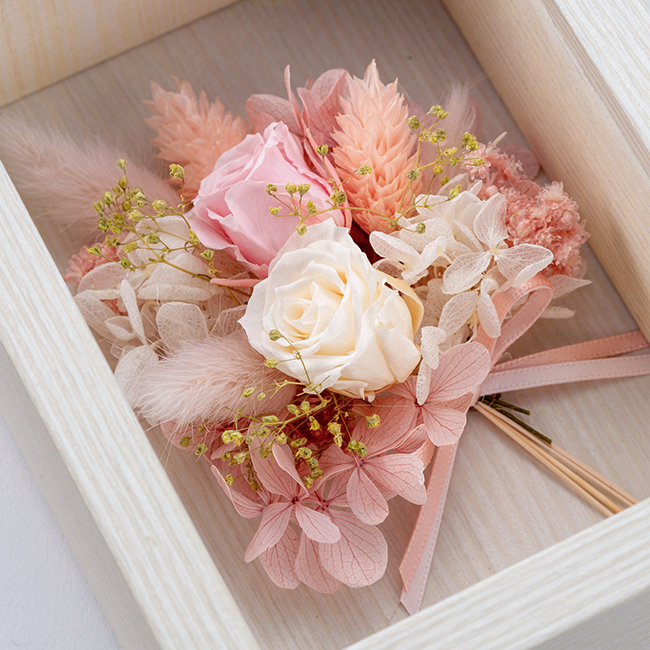 フォト・エ・フルール ベビーピンク | 祝電商品 | 【電報サービス